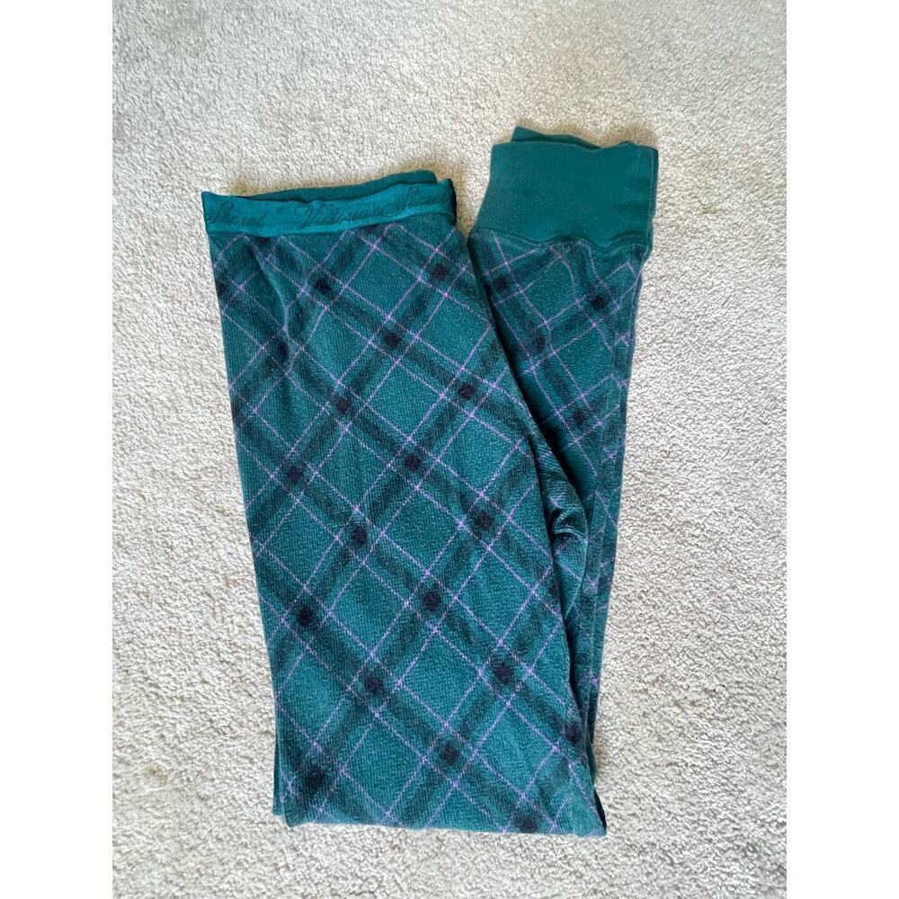 PJ Set: Victoria’s Secret Large Thermal Plaid Long Sleeve
